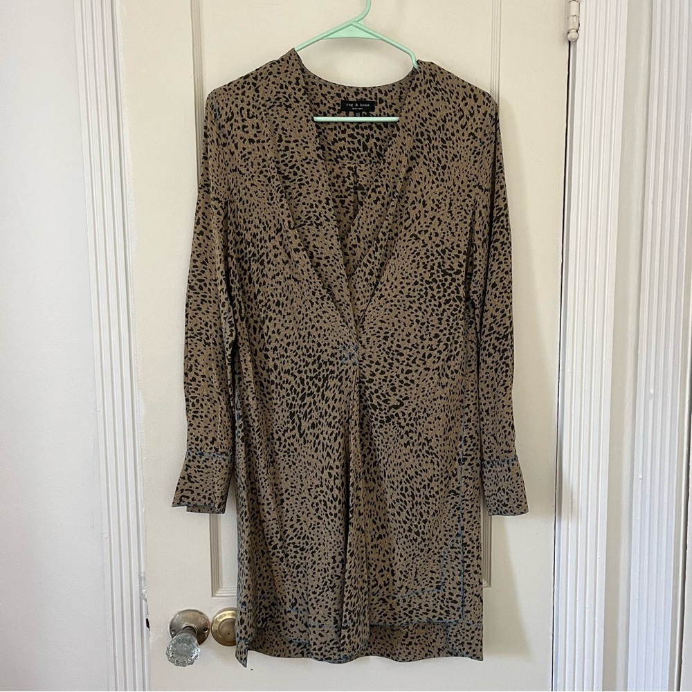 Rag & Bone Animal Print Shirtdress